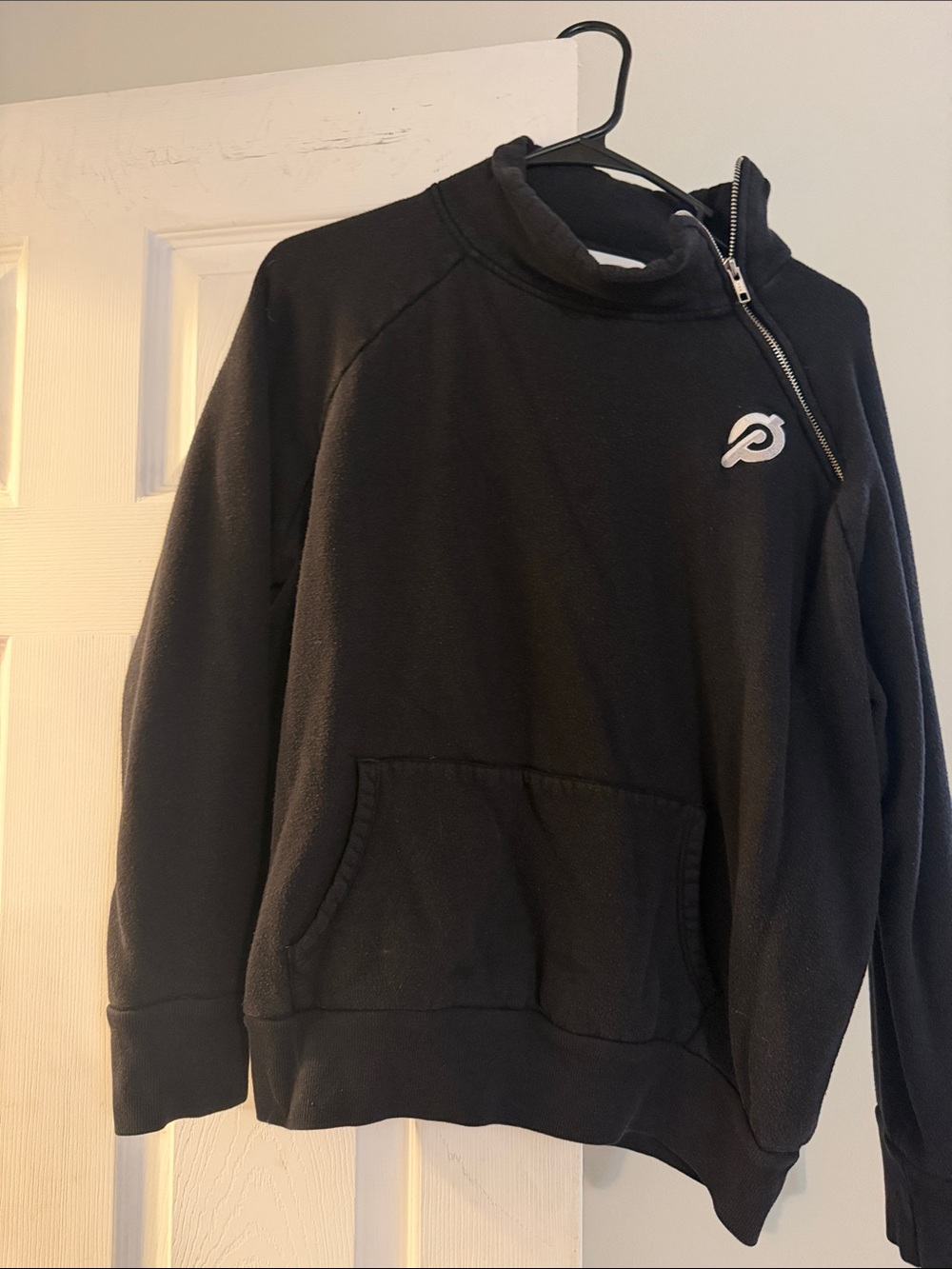Peloton Black Half-Zip Fleece Pullover